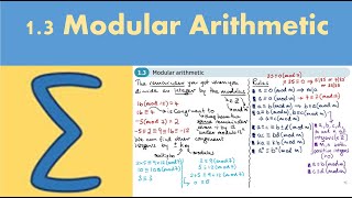 13 Modular Arithmetic FP2  Chapter 1 Number theory [upl. by Ignaz]