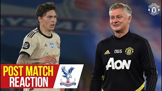 Solskjaer Lindelof amp FosuMensah react to Selhurst Park win  Crystal Palace 02 Manchester United [upl. by Eseuqcaj617]