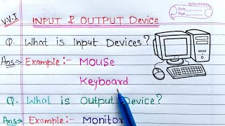 Input amp Output devices of computer  Learn Coding [upl. by Everard]