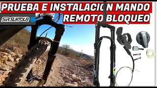 ✅SR SUNTOUR EPIXON HORQUILLA DE AIRE PRUEBA E INSTALACION MANDO DE BLOQUEO CICLISMO BICICLETAS MTB [upl. by Carita]