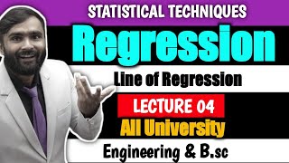 Regression  STATISTICAL TECHNIQUES  Lecture 04  Line of Regression  PRADEEP GIRI SIR [upl. by Tamer]