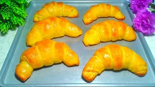 The Easiest Way to Make Croissants at home😉 Quick Croissant Recipe in less than 2 hours Delicious [upl. by Marcille]