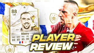 88 ICON RIBERY PLAYER REVIEW  FRANCK RIBERY  EAFC 24 ULTIMATE TEAM [upl. by Antipus]