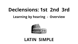 Latin Declensions Overview about the First Second and Third Declension [upl. by Aecila1]