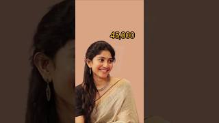 Sai pallavi saree price 😍shorts [upl. by Grane]