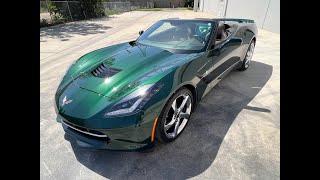 SOLD 2014 Lime Rock Green Corvette Premier Edition Z51 Convertible [upl. by Longo]