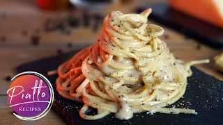 Spaghetti Cacio e Pepe Recipe  Easy FOOLPROOF Authentic  PIATTO RECIPES Italian Cooking [upl. by Valenka]