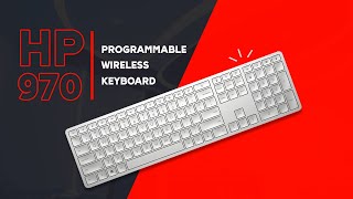 Review HP 970 Programmable Wireless Keyboard [upl. by Adalia]