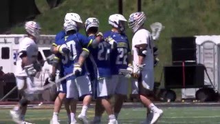 Mens Lacrosse at Towson Highlights 41716 [upl. by Tomaso528]