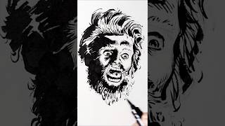 Inking technique shorts comics marvelcomics dccomics [upl. by Savell62]