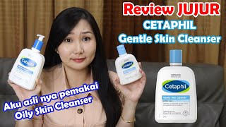 REVIEW Cetaphil GENTLE SKIN Cleanser aku tuh sebenernya pemakai OILY SKIN CLEANSER [upl. by Aihseuqal588]