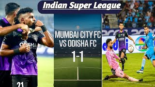 Mumbai City FC 11 Odisha FC 🔥ISl highlights 🔥🔥🔥 Red Card Ahmed Jahouh [upl. by Eahc]