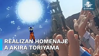 Realizan quotúltima Genkidamaquot en Zócalo de CDMX en honor a Akira Toriyama [upl. by Shaffert]