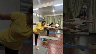 Beginner Standing yoga pose that helps improve your posturestrengthbalance shorts viralvideo [upl. by Ressay]