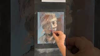 Portrait painting portrait painting pastels çava pastelliste sketching [upl. by Ellekcim]