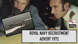 A Royal Navy recruitment advert from 1972 featuring HMS Hermione F58 Leander Class Frigate [upl. by Aggappera]