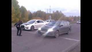 Caldina GTT vs Lancer Evo X [upl. by Nav482]