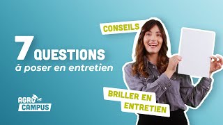 Entretien dembauche  les QUESTIONS à poser absolument  Agrocampus  Agromousquetaires [upl. by Adnov]