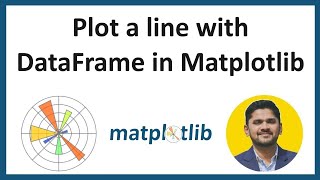 4 How to plot a line with DataFrame in Matplotlib  Python Matplotlib Tutorial  Amit Thinks [upl. by Asiruam632]