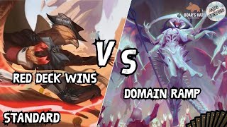 Red Deck Wins VS Domain Ramp MTG Standard [upl. by Sinclair528]