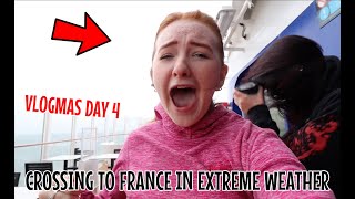 CROSSING TO FRANCE IN EXTREME WEATHER DISNEYLAND PARIS VLOGMAS DAY 4 [upl. by Seraphim]