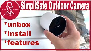 How to Install SimpliSafe Wireless Outdoor Security Camera [upl. by Sinnal]