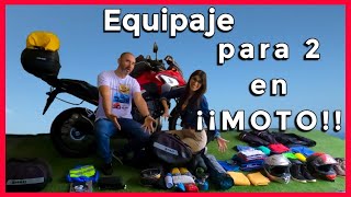 ✅EQUIPAJE de DOS para VIAJAR EN MOTO Viajando en moto [upl. by Serg]