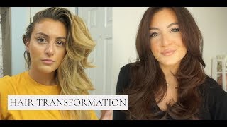 the CORRECT way to dye you hair BRUNETTE from BLONDE AT HOME TRANSFORMATION GREAT FOR QUARANTINE [upl. by Niassuh]