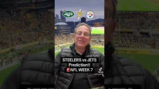 STEELERS vs JETS Prediction🚨NFL WEEK 7 [upl. by Sorazal]