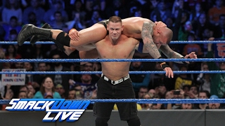 John Cena vs Randy Orton SmackDown LIVE Feb 7 2017 [upl. by Anelat]