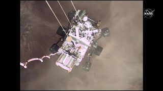 Incredible Perseverance Mars landing video explained by NASA [upl. by Annaej834]