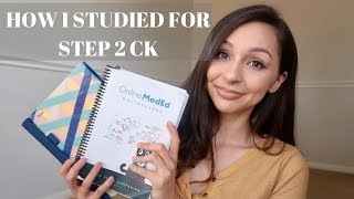 HOW I STUDIED FOR STEP 2 CK  SCORE REVEAL [upl. by Struve]