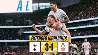 TOTTENHAM HOTSPUR 31 NOTTINGHAM FOREST  PREMIER LEAGUE EXTENDED HIGHLIGHTS [upl. by Ecinnej]