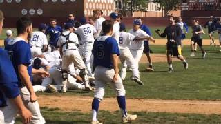 HS Baseball Millburn celebrates Group 4 title [upl. by Anairdna]