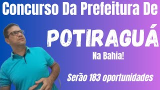 Concurso da prefeitura municipal de PotiraguáBzA [upl. by Bilicki582]