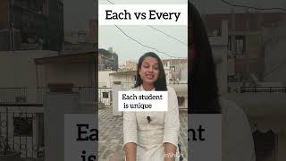 Each Vs Everyenglishforbeginnersenglishgrammarshorts [upl. by Egedan]