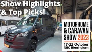 Our favourites from the 2023 Motorhome and Caravan Show  NEC [upl. by Ideih]