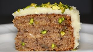 Parsnip Pear and Pistachio Cake  Vegan Friendly [upl. by Lovash]