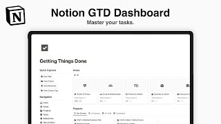 Notion GTD Dashboard The Ultimate Tool for Getting Things Done [upl. by Etnaed237]