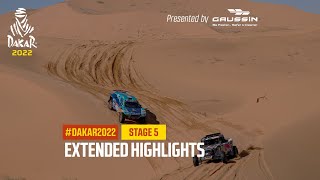 Extended highlights of the day presented by Gaussin  Stage 5  Dakar2022 [upl. by Adnahcir]