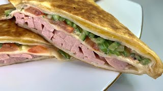 Tortilla wrap recipe  homemade  Easy chicken wrap😋 [upl. by Champ]