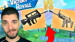 QUELLE EST LA MEILLEURE ARME SUR FORTNITE ENTRE LA SCAR ET LE FAMAS   TOP 1 GAMEPLAY [upl. by Mariann]