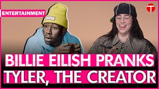 Billie Eilish Pranks Tyler The Creator in Hilarious Phone Call  Elle Magazine Interview [upl. by Ehcrop]