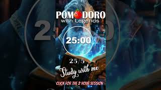 Shorts ALBUS STUDY WITH ME 2 hours POMODORO with music 25 5 TIMER Lofi focus music for study [upl. by Bores]