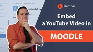 How to EMBED a YouTube video in MOODLE [upl. by Imeon876]