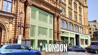 Most Expensive Streets of London  Knightsbridge  London Walking Tour 4K [upl. by Olzsal488]