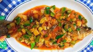 Ikan Masak Tiga Rasa Masam Manis Pedas  Fish Sweet and Sour [upl. by Rafa696]