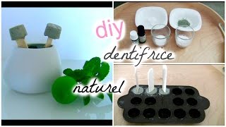 DENTIFRICE SOLIDE  DIY  BY OUM NATUREL [upl. by Wun]