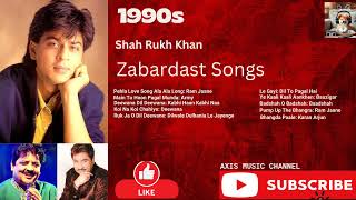 90s Zabardast Shah Rukh Khan Songs  Best Of Shah Rukh Khan 90s 💖Bollywood Romantic Songs [upl. by Leizo]