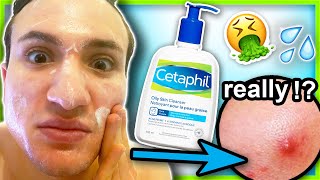 I tried Cetaphil Oily Skin Cleanser for ONE WEEK completely useless [upl. by Devora785]